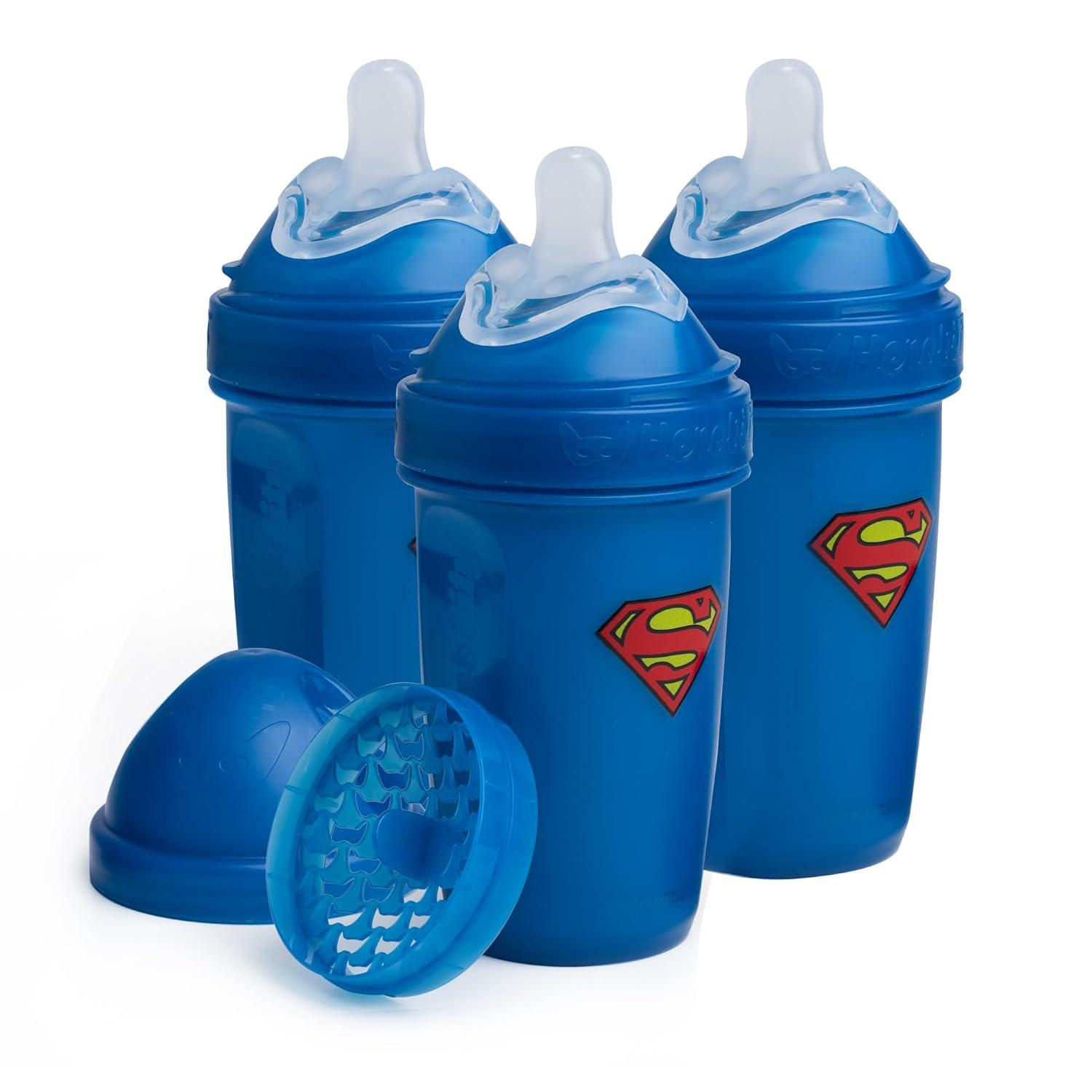 image:imageHerobility AntiColic Baby Bottles 85 fl oz240ml Pack of 3 Plastic Baby Bottles Medium Flow Plastic Bottles BreastShaped Teat for Breastfed Babies Small Baby Bottles Swedish Design SupermanSuperman